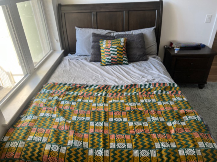  our handmade Kente blankets, you are not only bringing a touch of African heritage into your home but also supporting and preserving traditional craftsmanship.