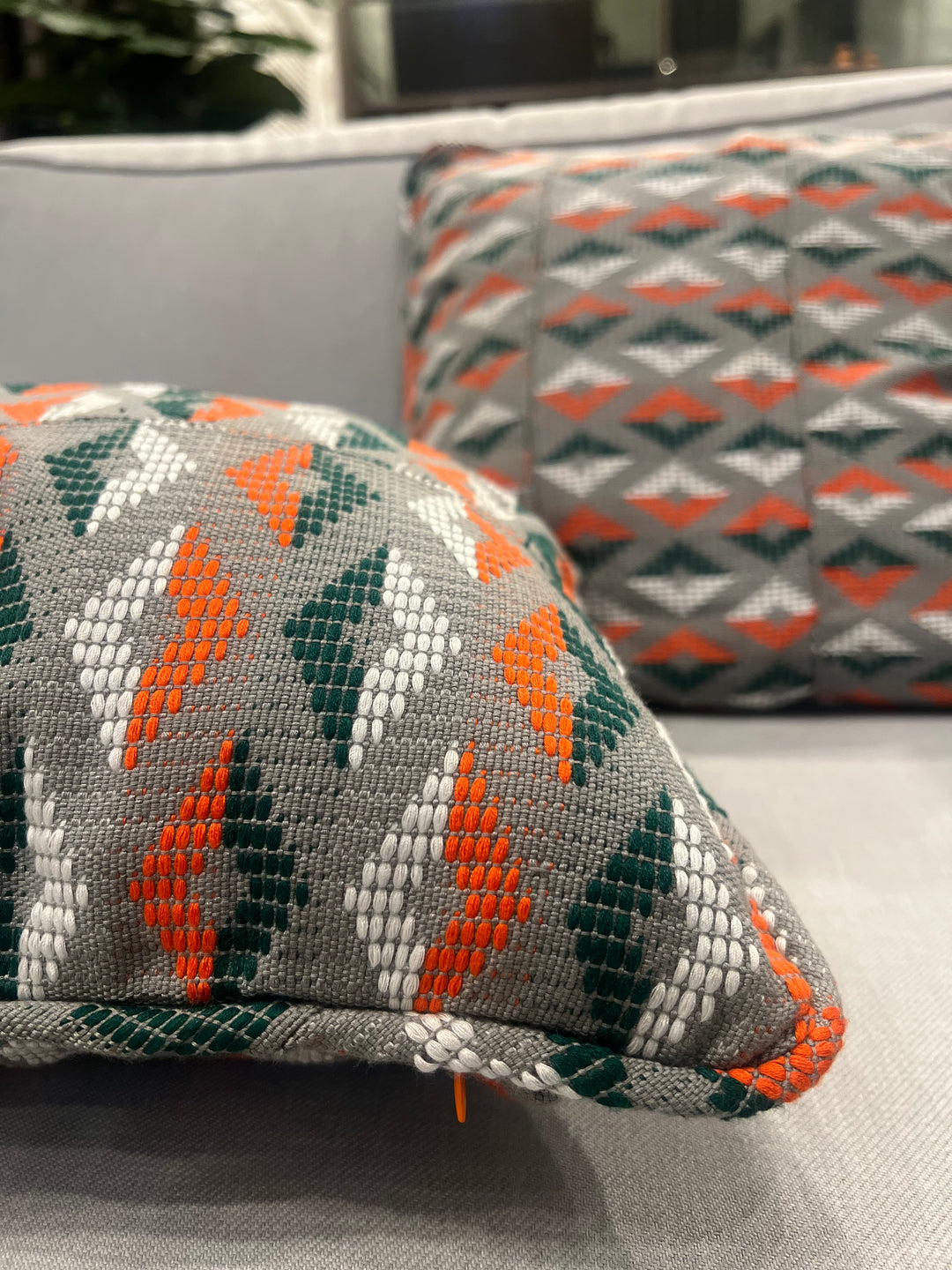 Luxurious Kente throw pillow with authentic Kente textiles, perfect for African-inspired home decor and traditional Kente cloth blankets