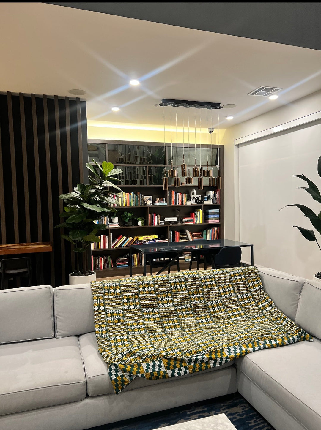 Kente textile throw blanket, a cultural gem for Kente fabric home decor, featuring Ghanaian Kente blankets and Kente art for home